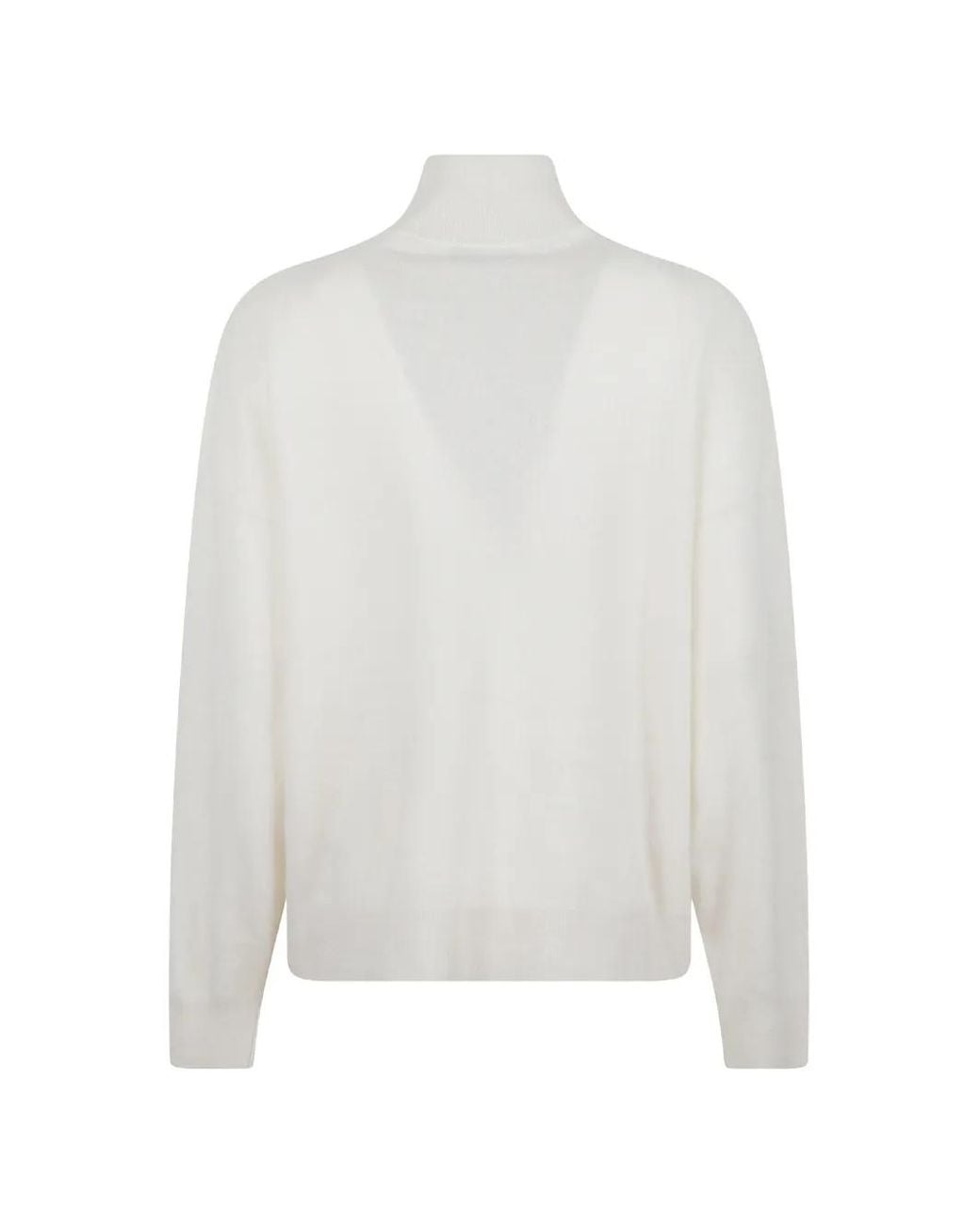 Alice + Olivia White Pull Toby À Demi-Zip