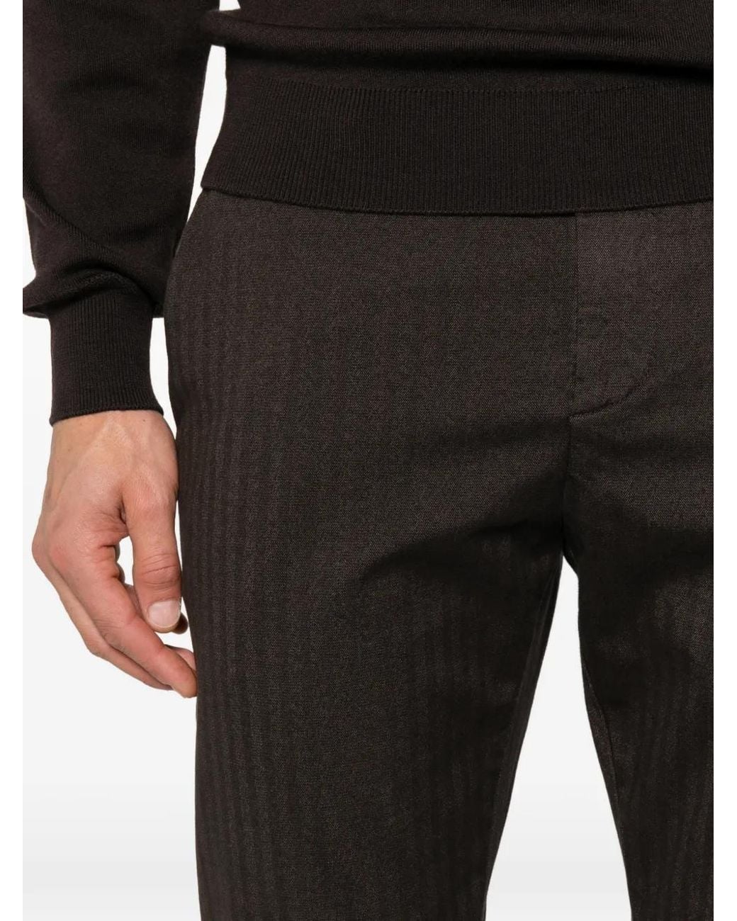 Dondup Black Joe Carrot-Fit Chinos for men
