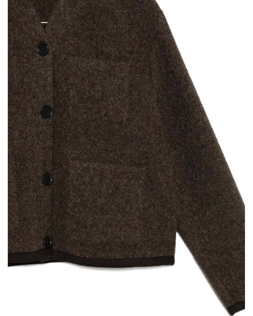 Aspesi Brown Virgin-Wool Jacket