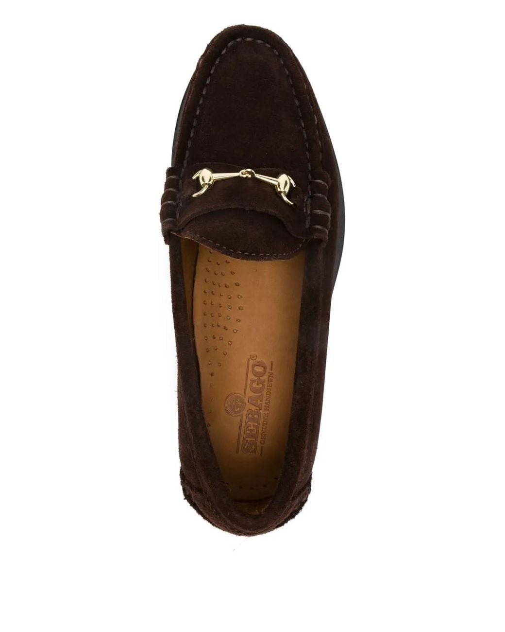 Sebago Brown Horsebit-Detail Loafers