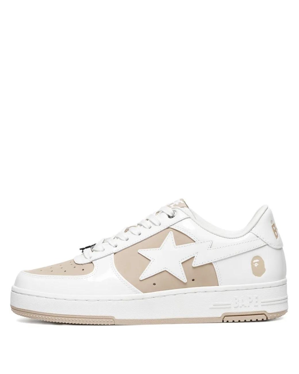 A Bathing Ape Sneakers Mit Stern-Patch in White für Herren