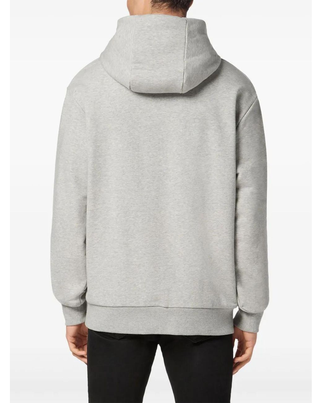 Philipp Plein Gray Appliqué Sweatshirt for men