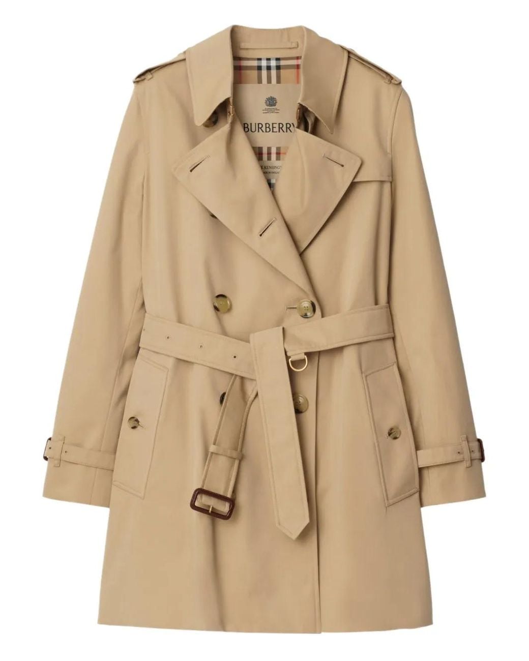 Burberry Natural Short Chelsea Heritage Trench Coat