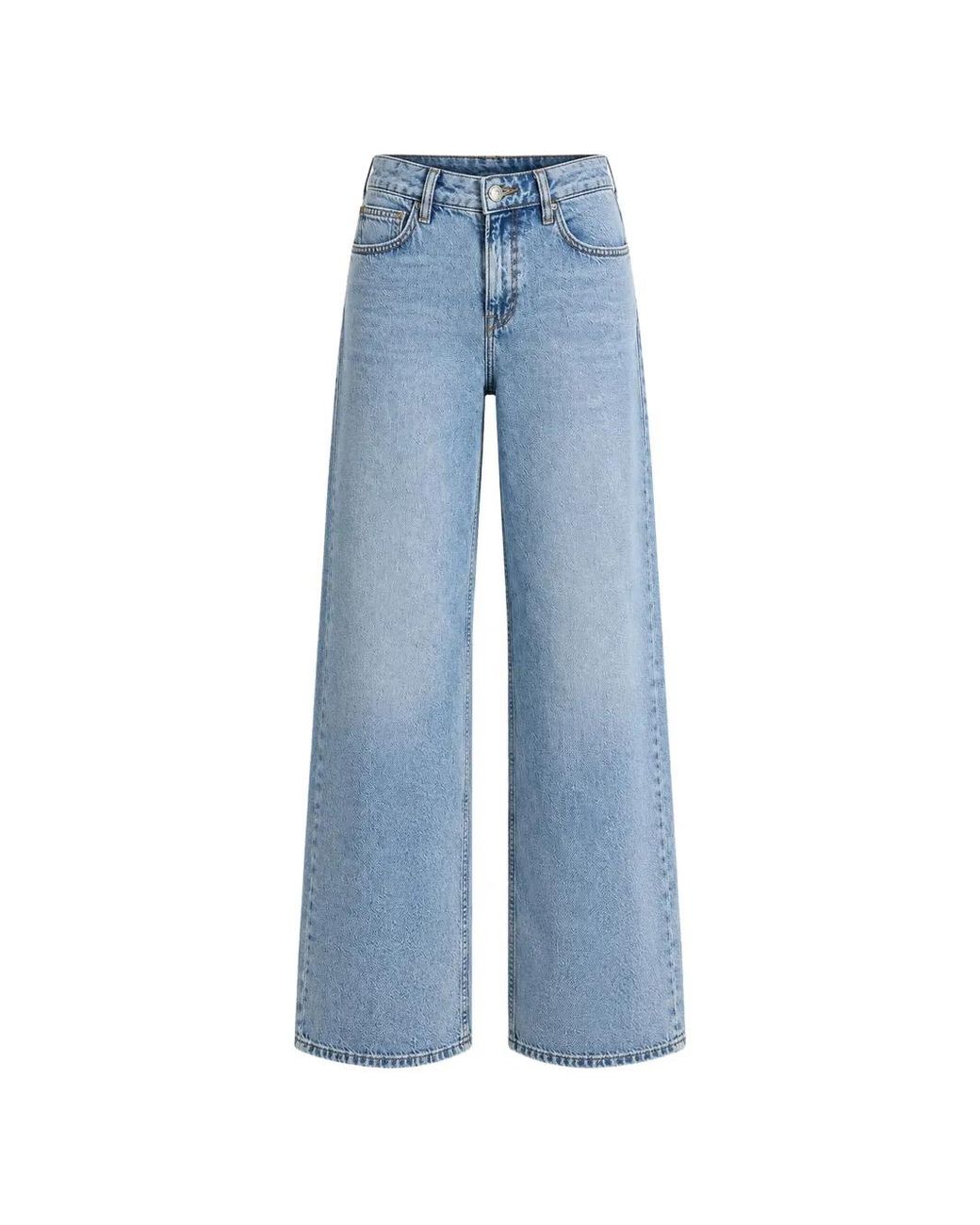 Lee Jeans Blue Stella Wide-Leg Jeans