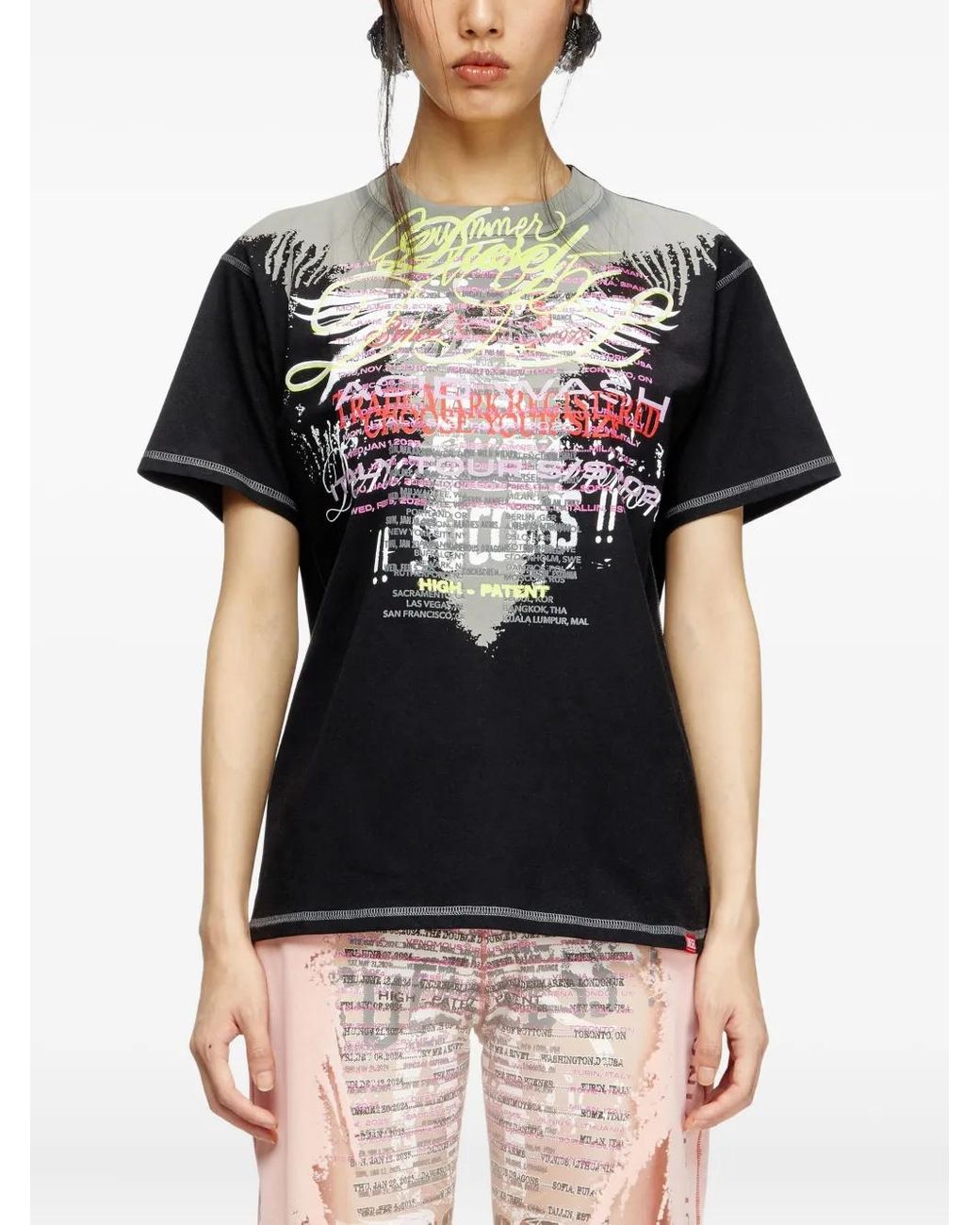 DIESEL T-Normac-1 Tシャツ 2025 diesel-black-Remaster-Capsule-