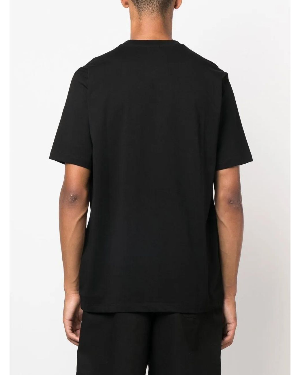 DIESEL Black T-Just-Microdiv Logo-Embroidered T-Shirt for men