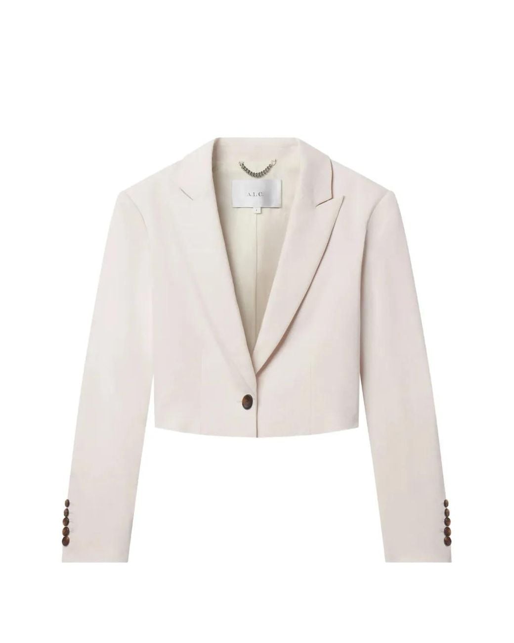 A.L.C. White Cam Cropped Jacket