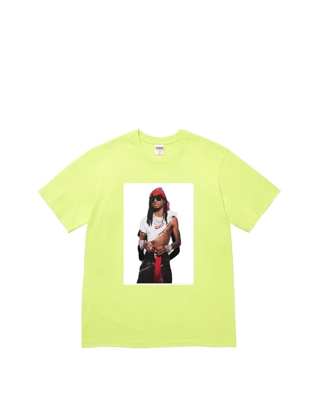 Supreme Yellow Playboi Carti Graphic-Print T-Shirt for men