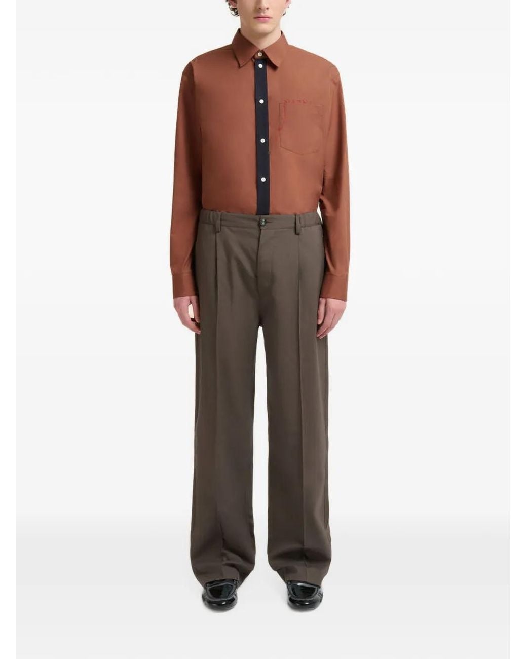 Marni Brown Trousers for men