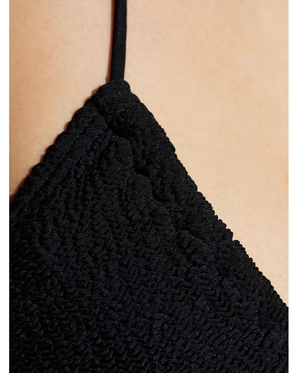 Bondeye Sofie Bikini Met Textuur in het Black