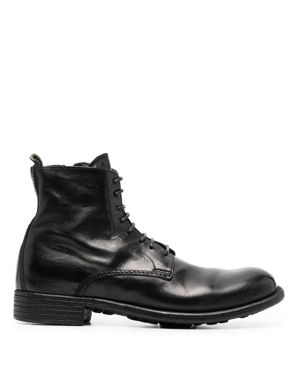 Officine Creative Leather Calixte 002 Lace-up Boots in Black | Lyst
