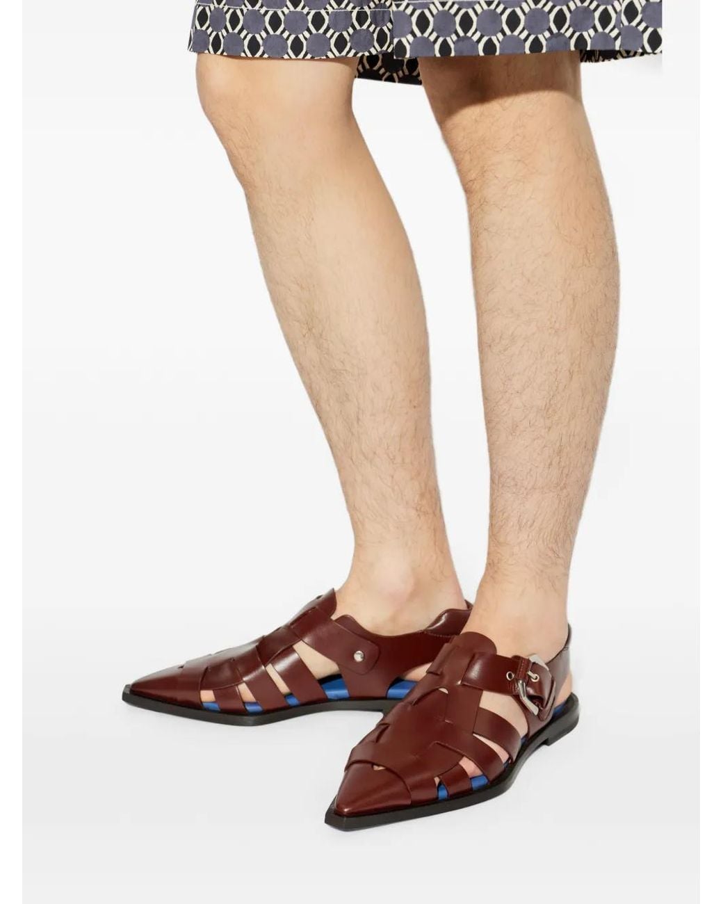 Lanvin Spitze Sandalen in Brown für Herren