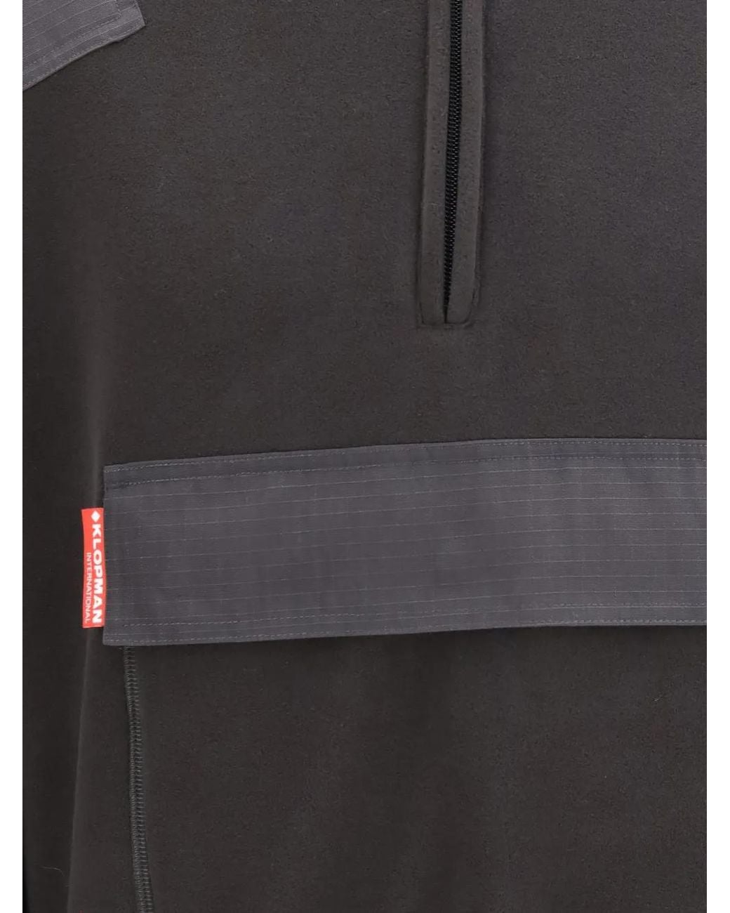 GR10K Gray Replicated 55000 Half-Zip Panelled Sweater for men