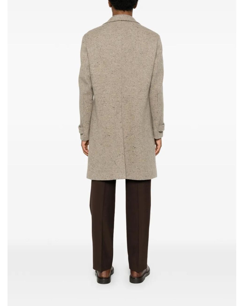 Eleventy Natural Button-Up Coat for men