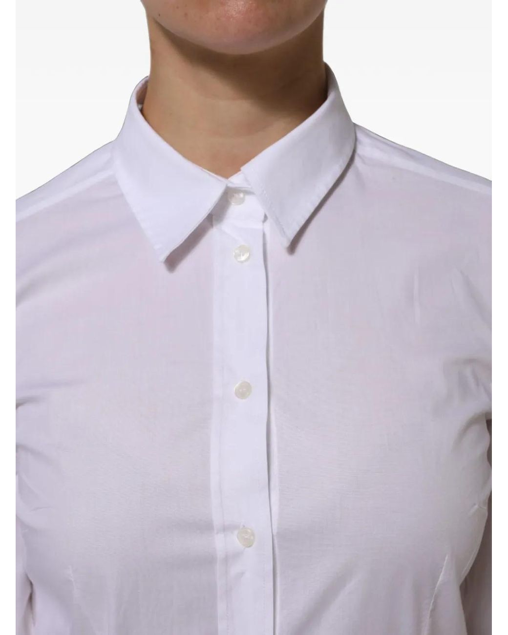 Dolce & Gabbana Purple Point-Collar Long-Sleeve Shirt