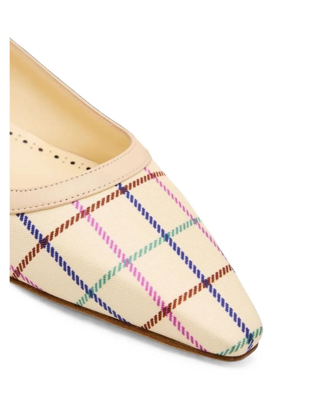 Manolo Blahnik Natural Filotas Check-Pattern Pumps