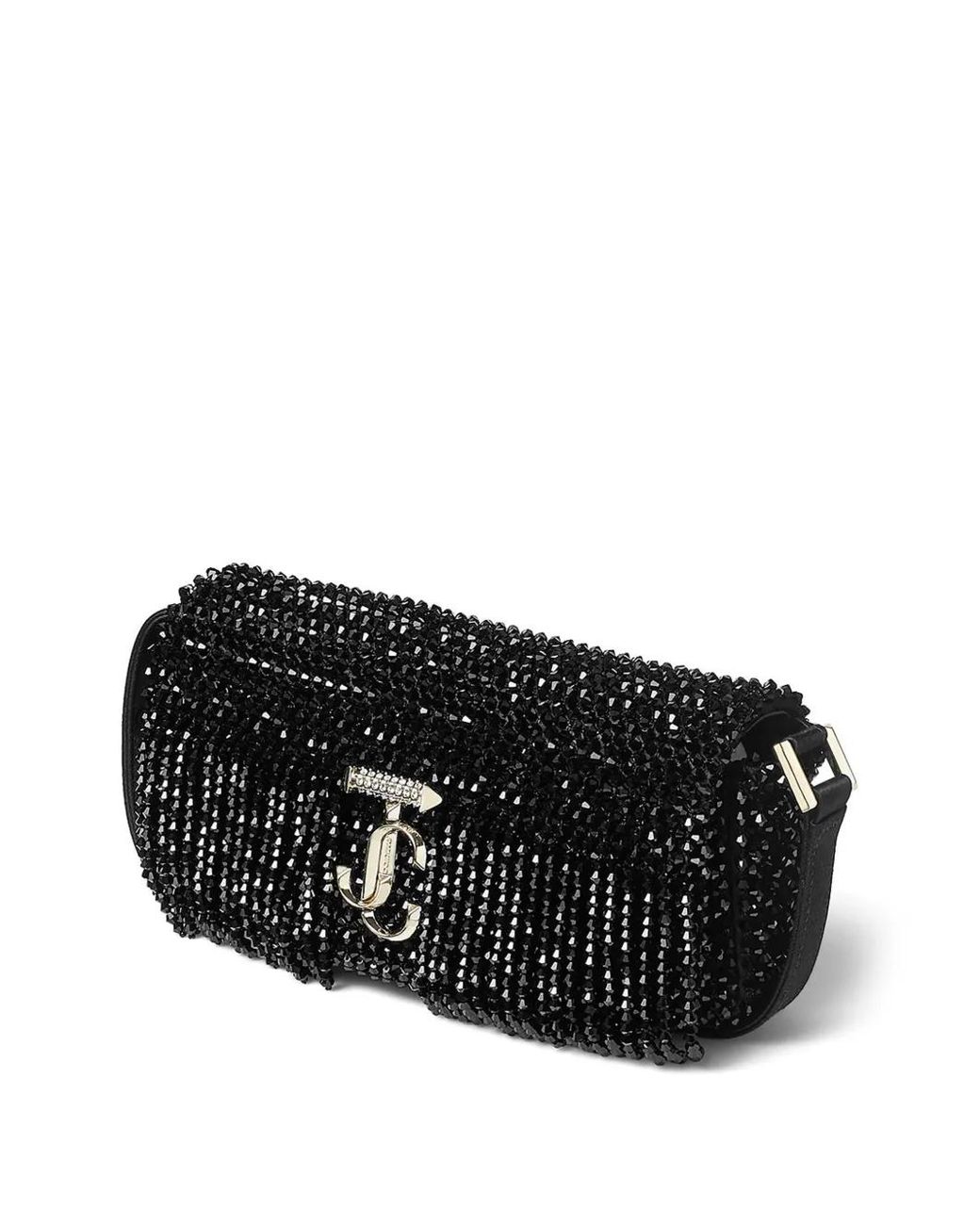 Jimmy Choo Black Mini Avenue Shoulder Bag