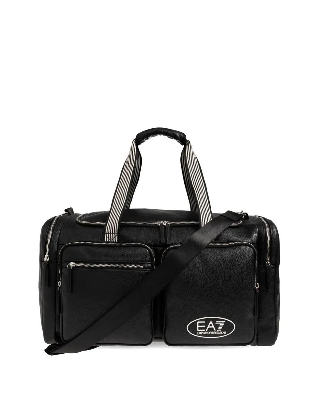 EA7 Black Sac Fourre-Tout À Texture Grainée