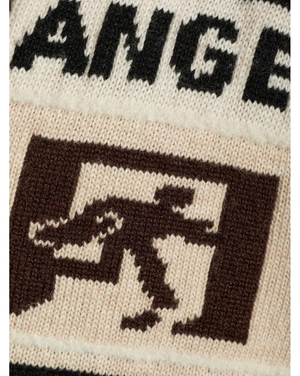 Palm Angels Black Patterned Hoodie for men