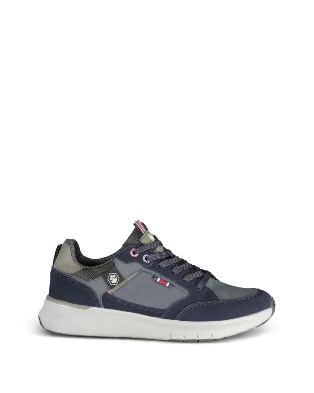 Lumberjack Blue Panelled Low-Top Sneakers for men