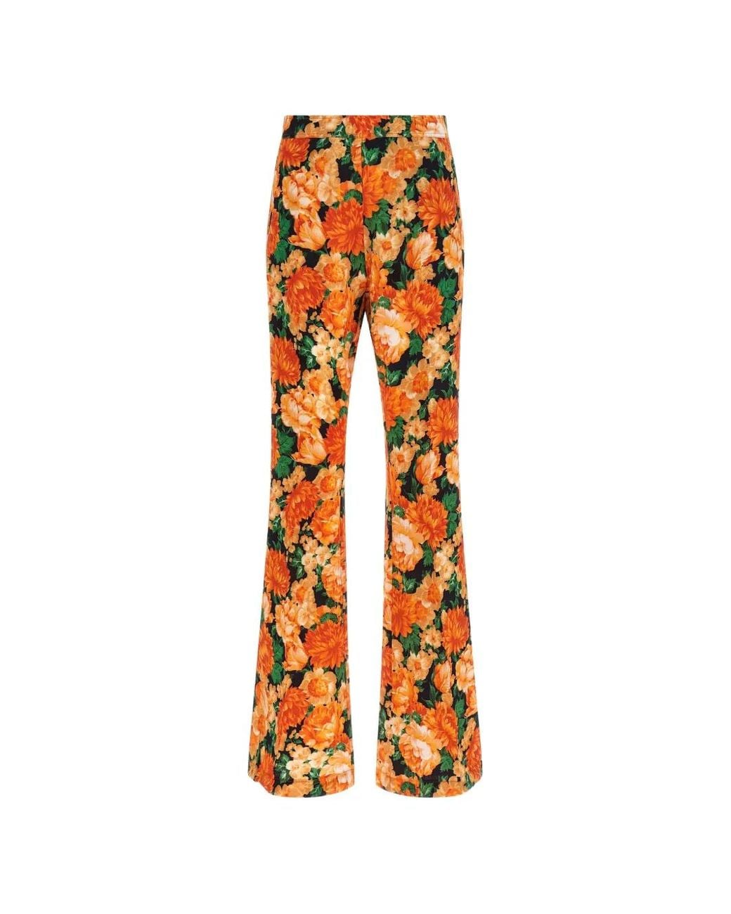 Pinko Orange Ares Flared Trousers