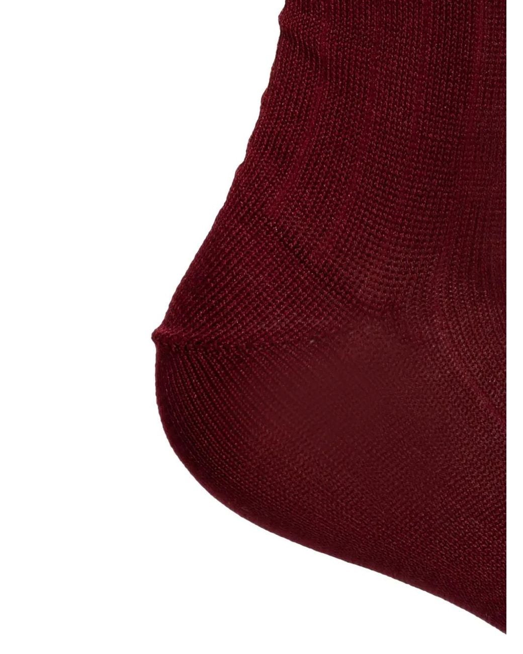 Maison Margiela Red Tabi Cotton Socks