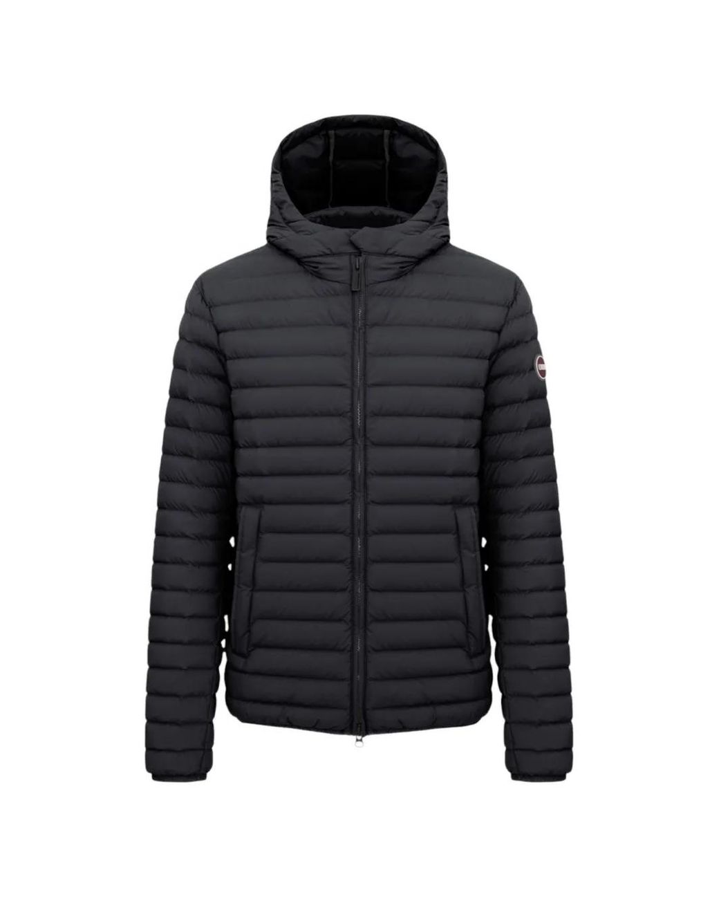 Colmar Black Quilted Hooded Jacket for men