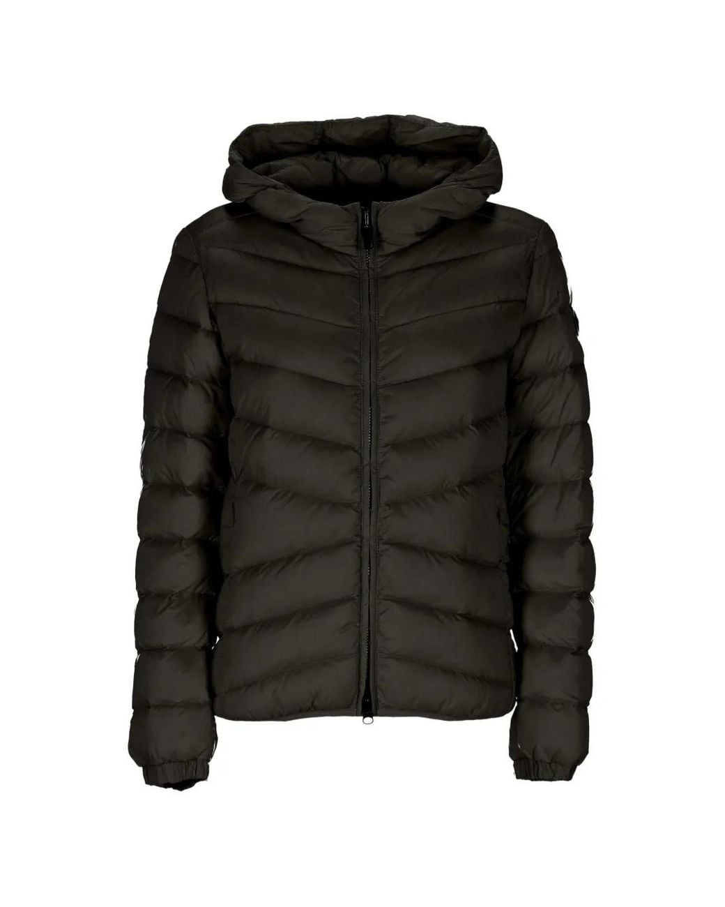 Colmar Black Quilted Hooded Jacket