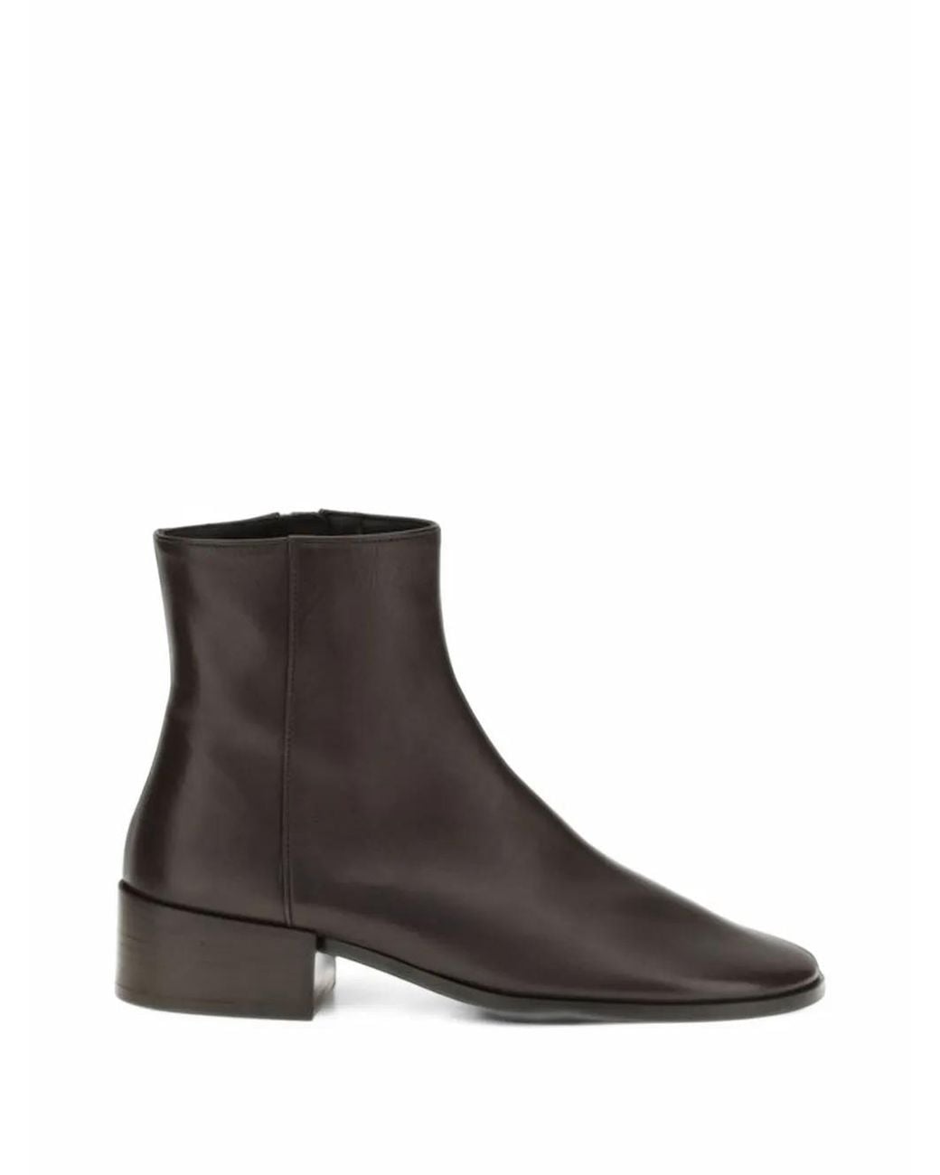 Dear Frances Brown River Leather Ankle Boots