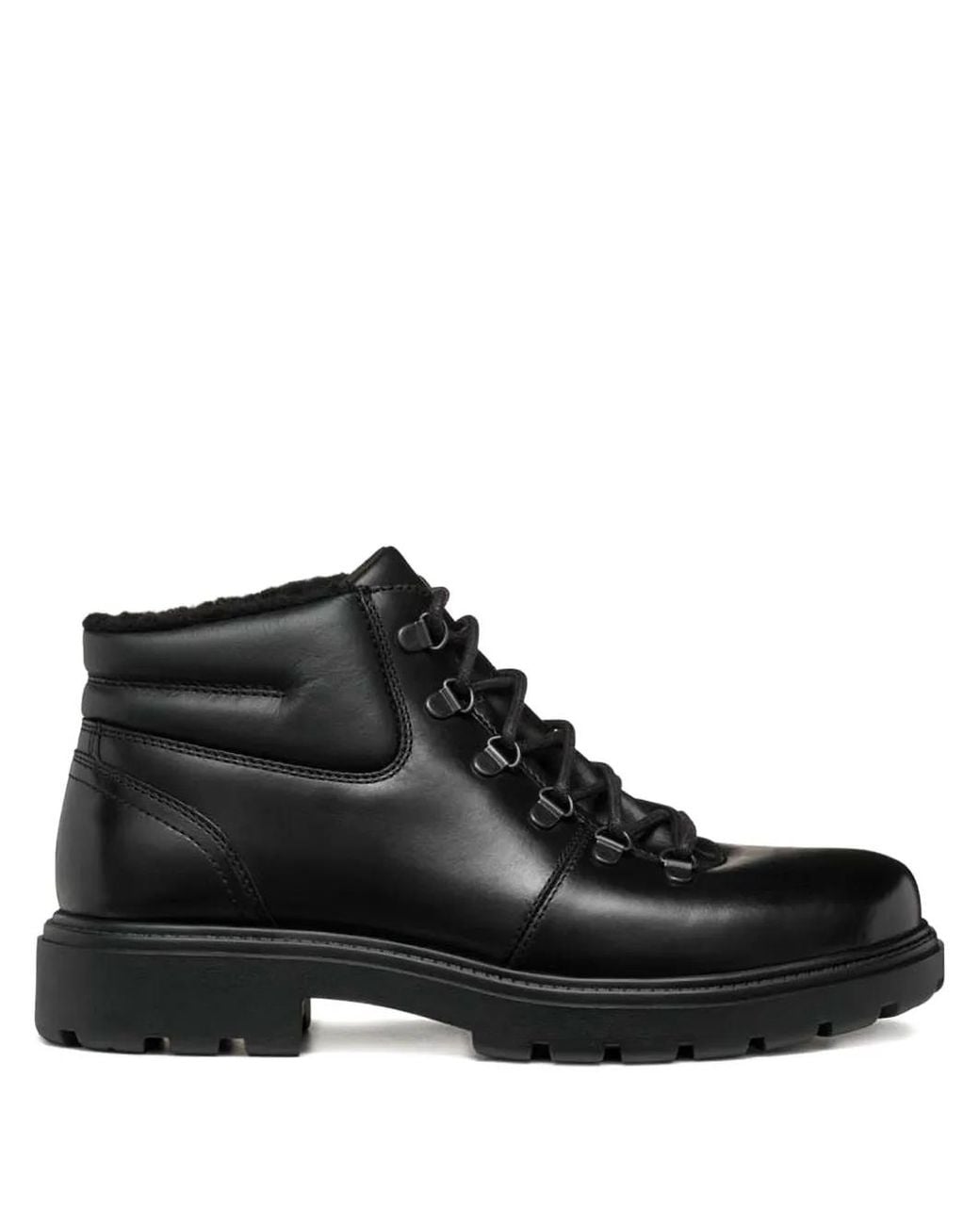 Stivali Stringati di Geox in Black da Uomo