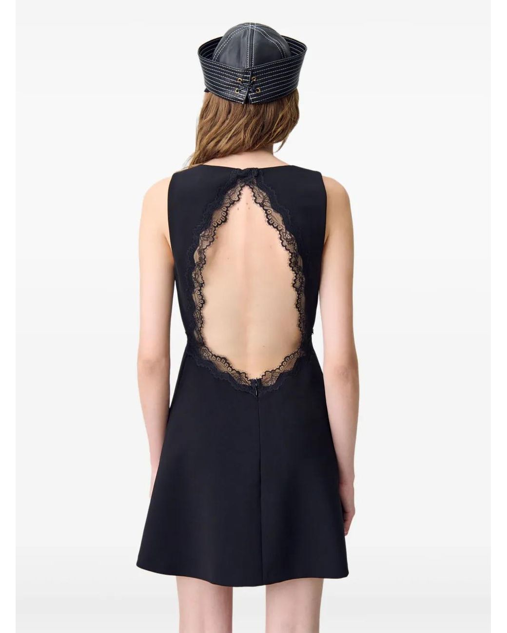 Claudie Pierlot Black Lace Backless Dress