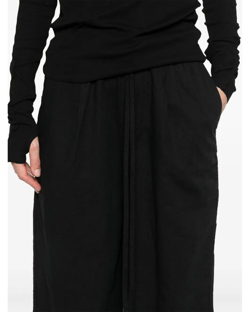 Thom Krom Straight Broek in het Black