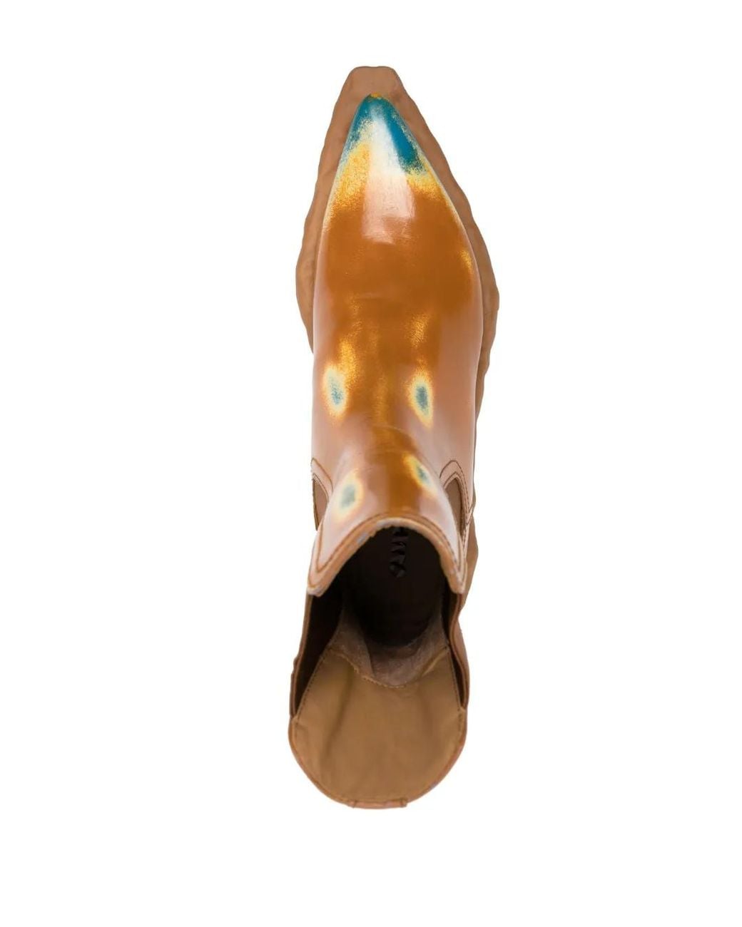 CAMPERLAB Brown Venga Pointed-Toe Ankle Boots
