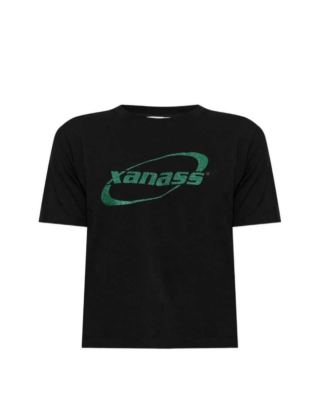 Carne Bollente Black Glitter-Print T-Shirt for men