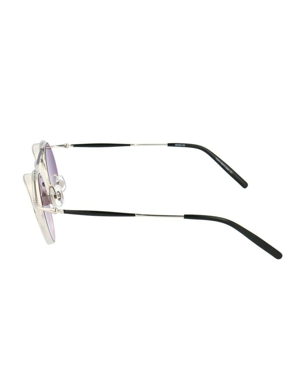 Matsuda Metallic Round-Frame Sunglasses for men