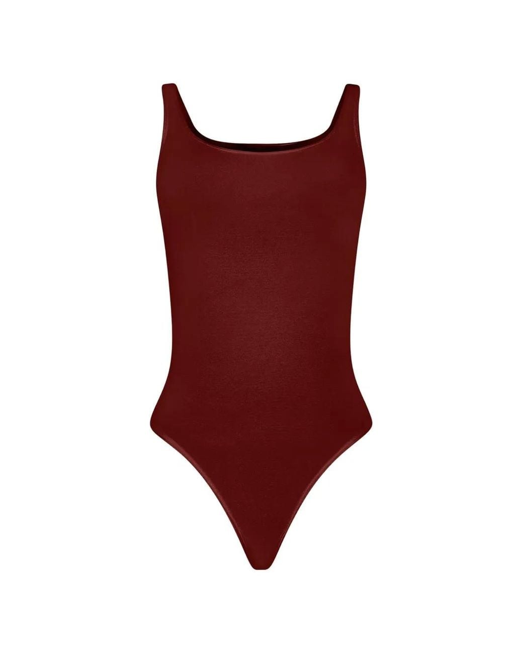 Wolford Red Jamaika Scoop-Neck Bodysuit