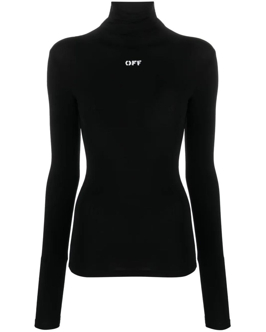Off-White c/o Virgil Abloh Black Off- Off-Stamp High-Neck Top