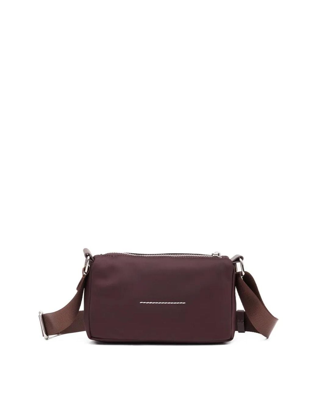 MM6 by Maison Margiela Purple Numeric-Patch Cross Body Bag