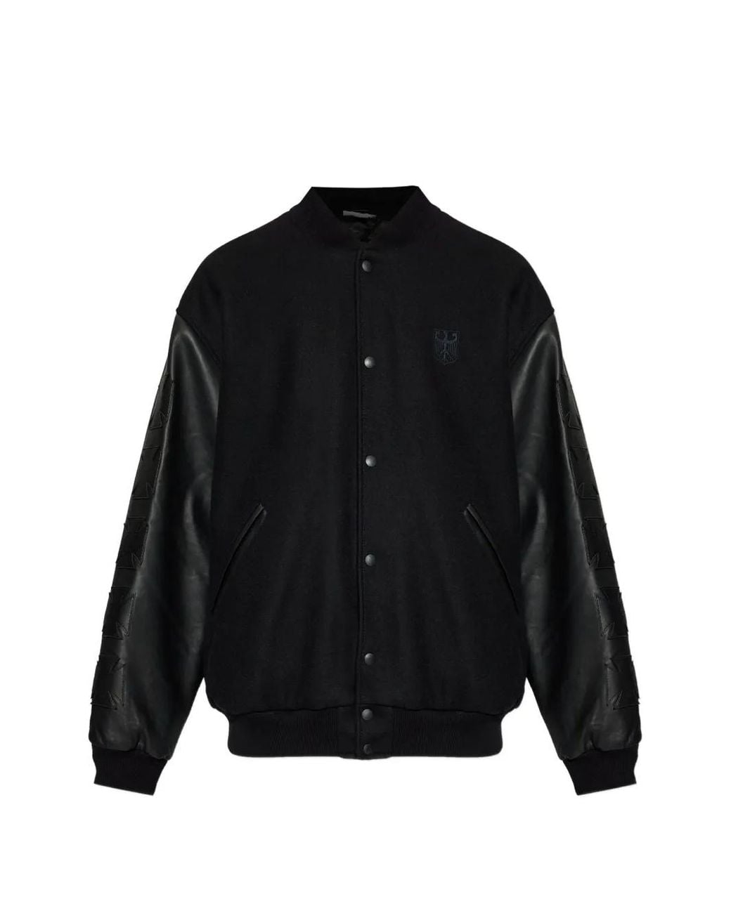 Vetements Black Veste Bomber À Étoiles Imprimées Embossée for men