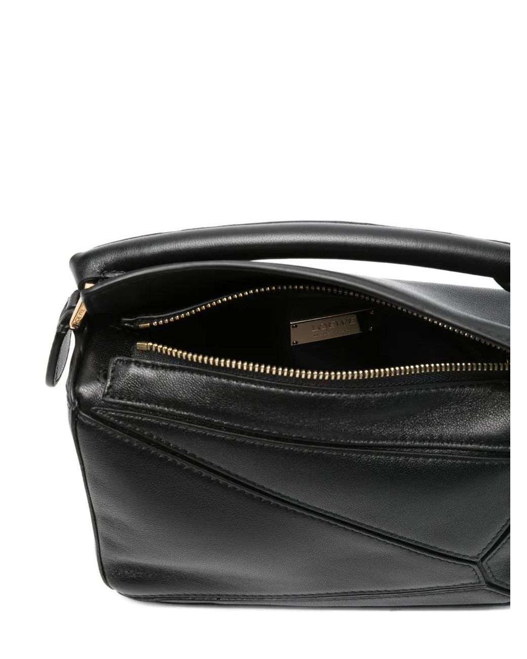 Loewe Black Puzzle Featherlight Mini Leahter Handbag