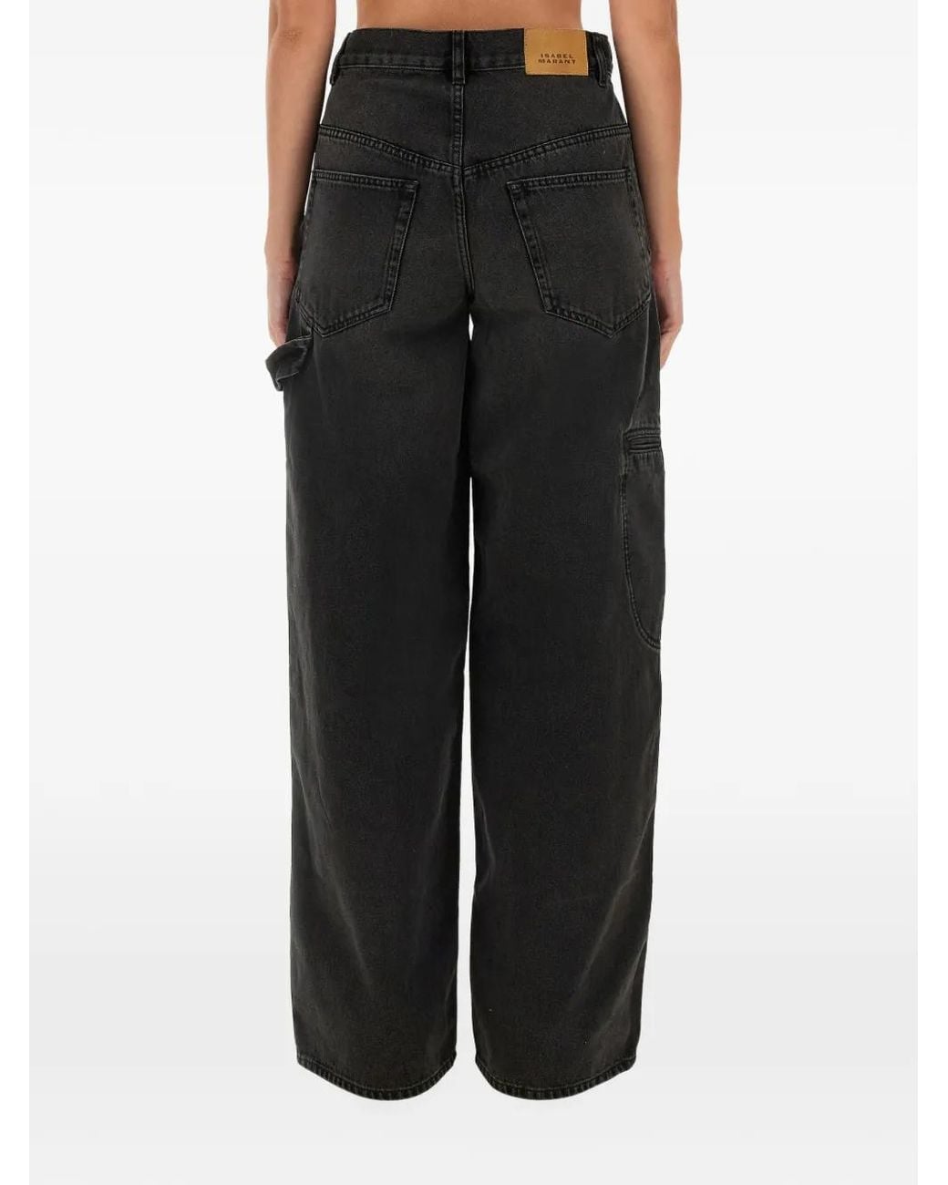 Isabel Marant Black Solene Wide-Leg Jeans