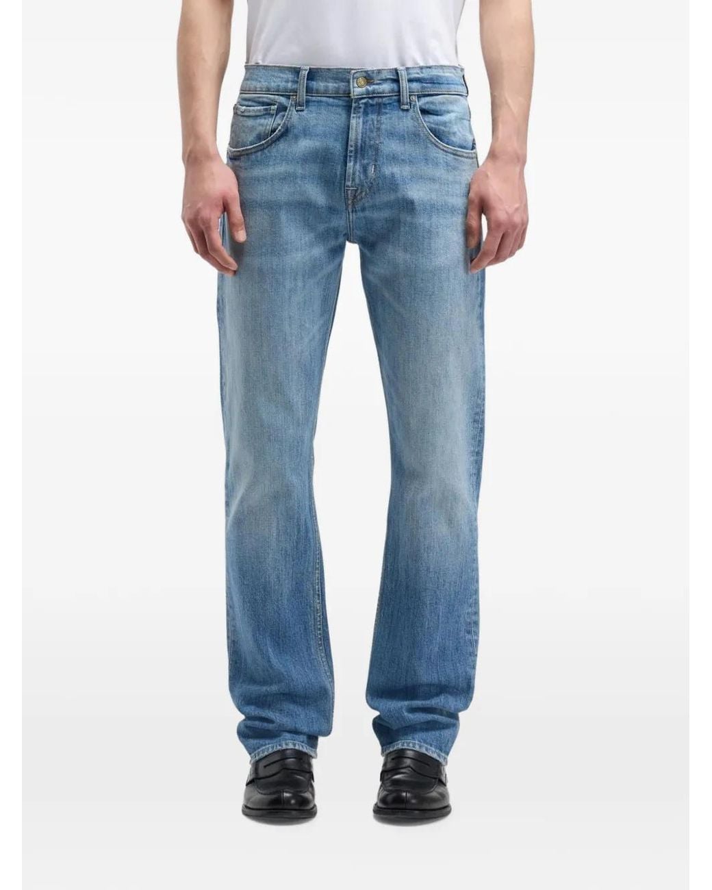 7 For All Mankind Blue Heirloom Jeans for men