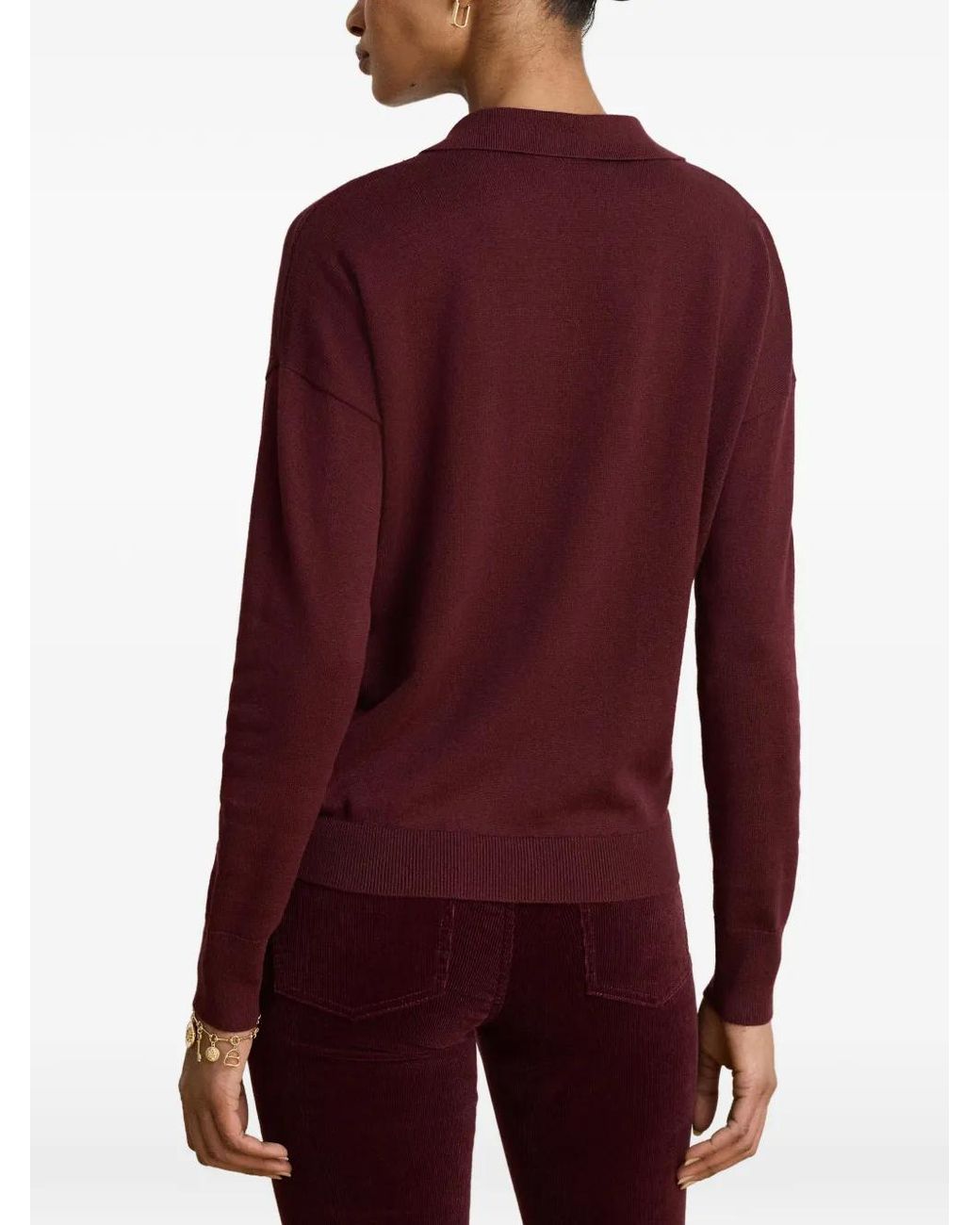 Ralph Lauren Red Long-Sleeves Sweater