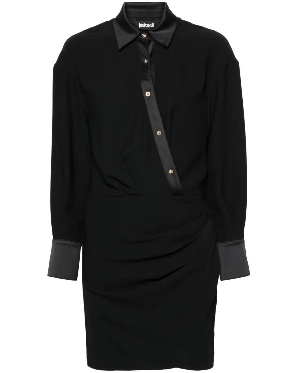 Just Cavalli Black Crepe Mini Dress