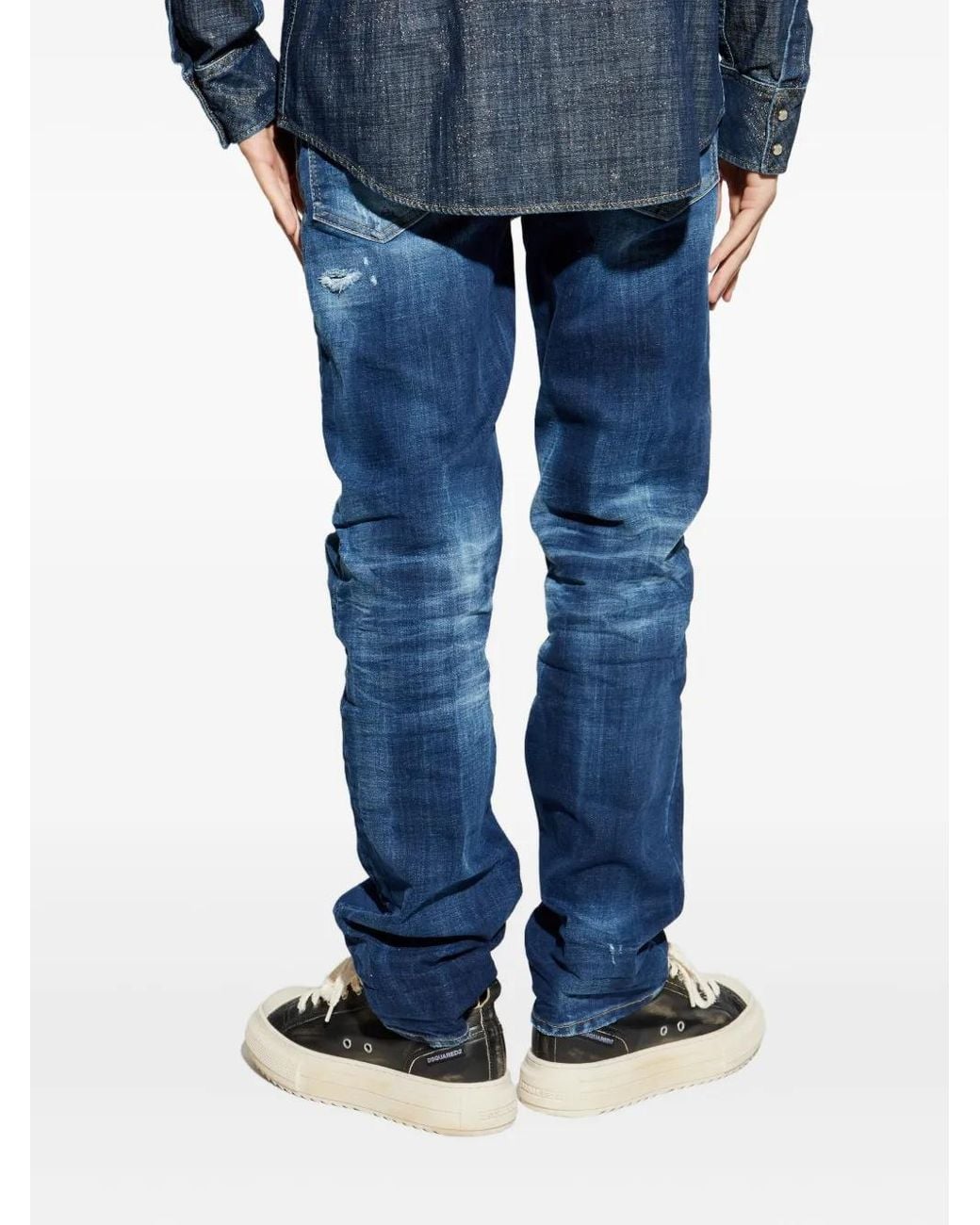 DSquared² Blue Button Trousers for men