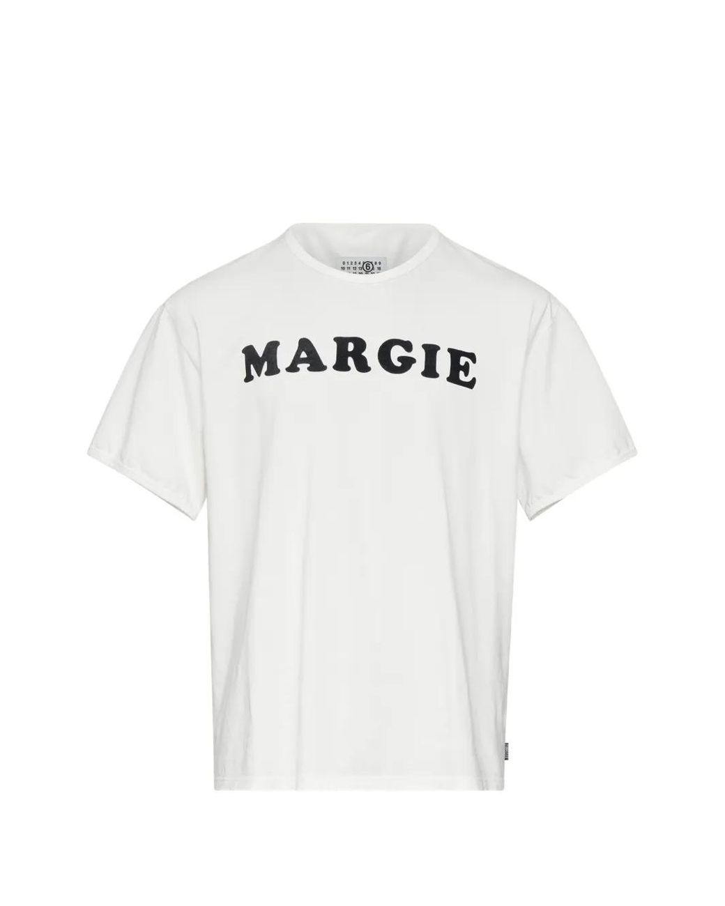 MM6 by Maison Margiela White Jersey T-Shirt for men