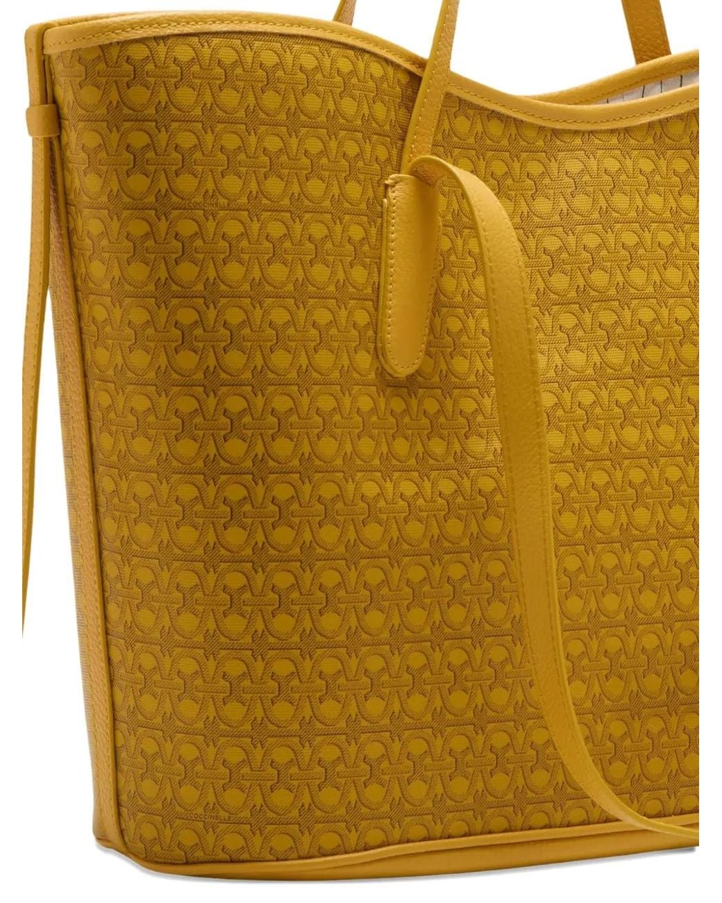 Coccinelle Yellow Never Without Monogram Tote Bag