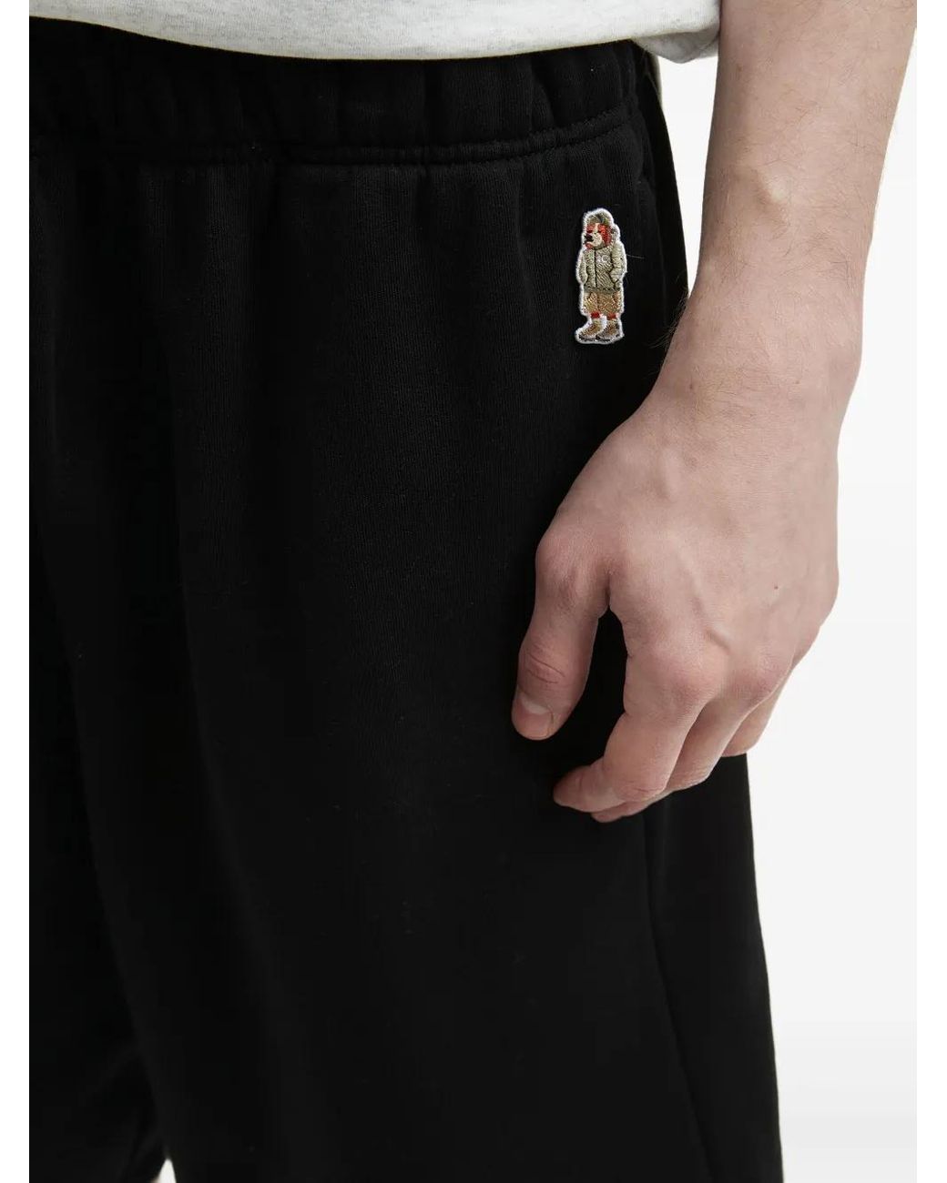 Chocoolate Black Cotton Track Shorts for men