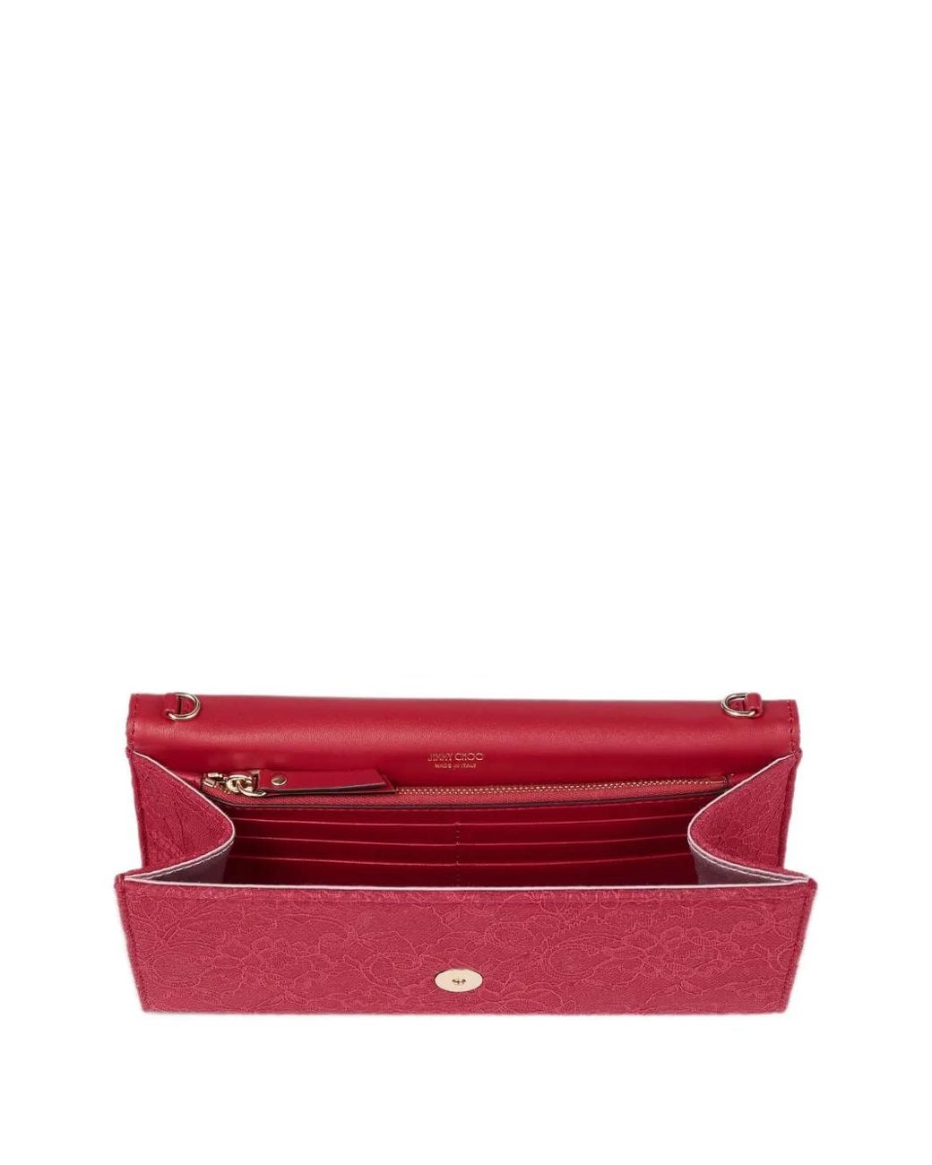 Jimmy Choo White Emmie Lace Clutch Bag
