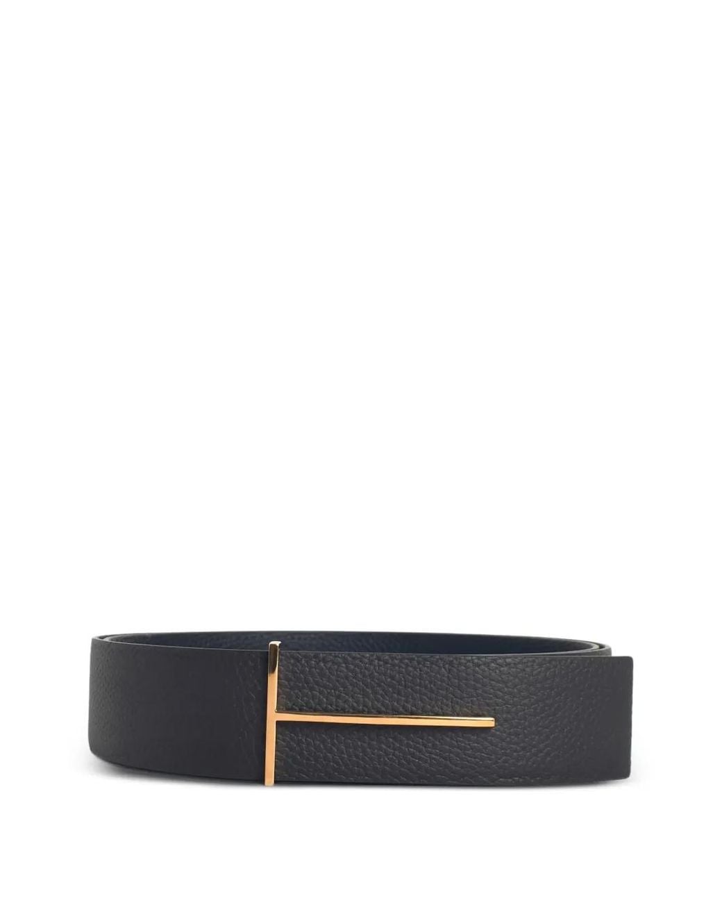 Tom Ford White Leather Belt for men